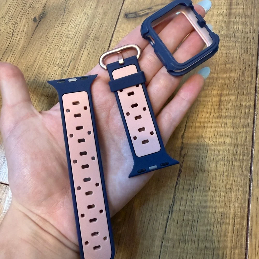 Navy Blue Smartwatch Band and Case